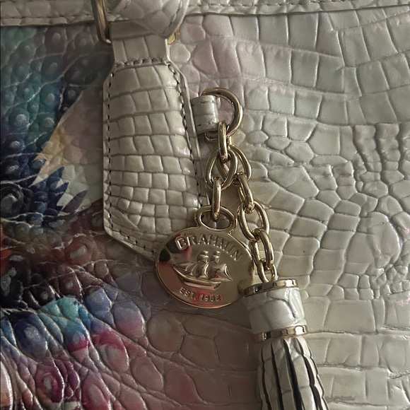 Brahmín Elegant Cream and Multicolor Women's Tote and Wallet Set - Picture 3 of 13